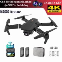 Flycam Mini, Flaycam, Máy Bay Điều Khiển Từ Xa E88 Quay Phim Chụp Ảnh 1080P, Camera Vuông Siêu Nét Phiên Bản 2023