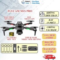 Flycam mini M1S PRO giá rẻ tập bay nhào lộn, playcam 3 mắt 4K HD tránh vật cản, drone tự động tránh chướng ngại vật