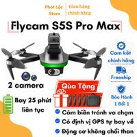 Flycam mini S5s Pro Max, Máy bay điều khiển từ xa trang bị cảm biếm chống va chạm trên không, fly cam 4k