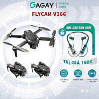 Flycam Mini v166 Fycam Giá Rẻ Động Cơ Không Chổi Than Camera Kép Cảm Biến Va Chạm GAGAY