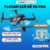 Flycam mini X6 pro, flycam giá rẻ chất lượng hình ảnh HD, camera góc rộng, bay ổn định, mẫu mã đẹp