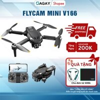 Flycam V166 Fycam Giá Rẻ Động Cơ Không Chổi Than Camera Kép Thời gian bay 15 - 20 phút Camera điều khiển từ xa GAGAY
