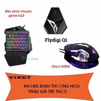 Flydigi Q1 | Bộ Kết Nối & Combo Chuột R8, Chuột macro s800,Bàn Phím K13 PUBG Mobile