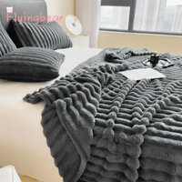 Flyingbear Chăn mùa thu đông ấm áp sữa flannel bọc ghế sofa chăn nhung san hô dày chăn văn phòng