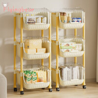 Flyingbear Gió kem, kệ đựng đồ di động từ sàn đến trần, giá sách, đồ chơi bảo quản, kệ chống bụi nhiều lớp