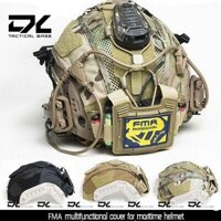 FMA Tactical Helmet Cover For Maritime Helmet with NVG Battery Bọc mũ tactical kèm túi pin NVG