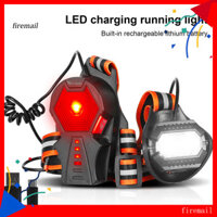 Fml WEST BIKING Sọc phản quang Thiết kế khóa dây đeo có thể điều chỉnh 3 chế độ Đèn chạy bộ có độ sáng cao Sạc USB Đèn LED phía trước Ngực để chạy bộ