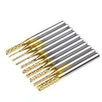Fnau 10 Cái 1 8 0 8-3 175mm PCB Mũi Khoan Khắc Máy Cắt CNC Đầu Mill Bộ