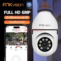 （Fnkvision）Camera IP Wifi  Yoosee 6.0MP camera bóng đèn 360 độ,  thế hệ mới kết nối bằng đui đèn E27, xem đêm có màu