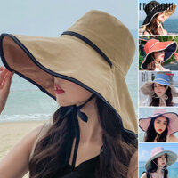 [Fo] Mũ chống nắng nữ mềm mại thoải mái thoáng khí hai mặt Mũ chống nắng mùa hè cung cấp ngoài trời