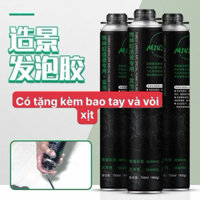 Foam xịt Mius - Houyi foam tạo bố cục background  | bể bán cạn | tạo layout hồ thuỷ sinh | tường rêu tạo khối