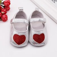 Foctroes Infant Newborn Baby Girls Love Sequins Soft Sole Shoes Prewalker Single Shoes the girls shoes on sale casual design