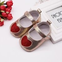 Foctroes Infant Newborn Baby Girls Love Sequins Soft Sole Shoes Prewalker Single Shoes the girls shoes on sale casual design