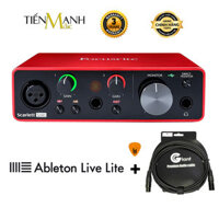 Focusrite Scarlett Solo Gen 3 Sound Card Âm Thanh Hàng Chính Hãng - Focus USB Audio Interface SoundCard 3rd - Gen3 - Kèm Móng Gẩy DreamMaker