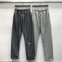 FOG Fear Of God Essentials laser double line tide brand reflective drawstring trousers