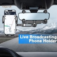 [Fogcroll] Giá đỡ điện thoại gương chiếu hậu ô tô để điều hướng Selfies Phát sóng trực tiếp Giá đỡ điện thoại ô tô có thể thu vào đa chức năng