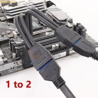 Fol 1 Mini USB 3 0 19Pin 20Pin Cáp Chia 1 Đến 2 Cho Bo Mạch Chủ