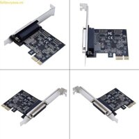 Fol Cổng song song DB25 25Pin PCIE Riser Card Máy in LPT sang PCI-E cho Express Conver