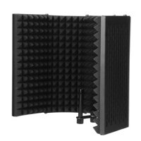 Foldable Microphone Acoustic Isolation Shield Acoustic Foams Studio Panel for Recording Live Broadcast Microphone Access