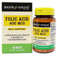 Folic acid 400mcg hỗ trợ tăng cường sức khỏe và tốt cho phụ nữ trong độ tuổi sinh đẻ