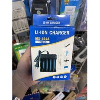 [Follow lấy Voucher]Bộ sạc 4 pin Li-ion Charger MS-404A 1200mA cắm điện sạc siêu nhanh, siêu bền