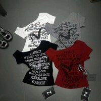 [Follow shop nhận mã 10k] Áo thun lệch vai chữ QCCC QCL1 Meo Meo Shop AP0946 1355