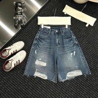 [Follow shop nhận mã 10k] Quần ngố jeans denim rách QCCC QCL1 QS0350 5037