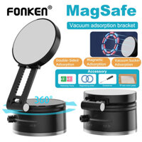 Fonken Từ Chân Không Giá Đỡ Điện Thoại Ô Tô 360 Có Thể Điều Chỉnh Có Thể Gập Lại Hút Xe Điện Thoại Gắn Xe Hơi Phòng Tập Gym Gương Tắm
