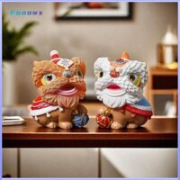 Fonowx 2 Cái Tượng Múa Sư Tử Trung Quốc Trưng Bày Đồ Trang Trí Nhà Cửa Quà Tặng