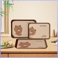 Fonowx 3 Miếng Khay Phục Vụ Thực Phẩm Khay Ăn Tối Đĩa Trái Cây Nướng Khay Chuẩn Bị Khay Đựng Thức Ăn Cho Tiệc BBQ Nướng Ăn Buffet