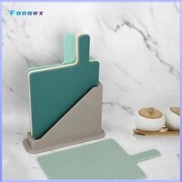 Fonowx 4x Thớt Di Động Có Tay Cầm Dễ Dàng Cầm Thớt Cắt Thảm Bảo Quản Đứng Cho Bánh Mì Thịt Trái Cây Phô Mai