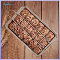 Fonowx Brownie Pan với Bộ chia Bánh Chảo Máy nướng Muffin và Chảo bánh Cupcake chống dính để nướng bánh cho sô cô la Muffin Fudges Bánh Brownie