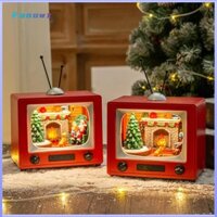 Fonowx TV Hình Hộp Nhạc Ông Già Noel Cho Quà Tặng Năm Mới Xoay Đa Năng