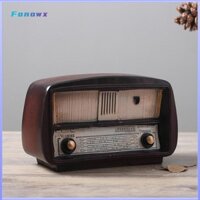 Fonowx Vintage Radio Trang Trí Máy Tính Để Bàn Trang Trí Quà Tặng Đài Phát Thanh Đồ trang trí Tượng Nhựa Hình Tượng Cho Phòng Khách Tủ Nhà Tân Gia Phòng Ngủ