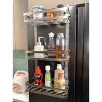 FOODCOM 💝FREESHIP💝 Kệ Treo Tủ Lạnh Inox - Hàng Chính Hãng Foodcom Việt Nam - Loại 3 tầng
