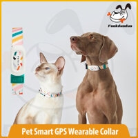 Fookduoduo Pet Smart Cat and Dog Tag Phát hiện hoạt động Thiết bị đeo cổ có thể đeo được Bluetooth Theo dõi thú cưng Cổ áo khi ngủ Giám sát dữ liệu với GPS Mini Công cụ tìm thú cưng chống nước