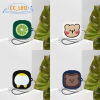 For Beats Powerbeats Pro 2 Case Cute Bear Lemon Lanyard Pendant Silicone Soft Case Beats Powerbeats Pro 2 Shockproof Shell Case Protective Cover