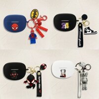 For Bose Ultra Open Earbuds Case Cartoon Block Keychain Pendant Bose Ultra Open Earbuds Silicone Soft Case Protective Cover Cute Pendant