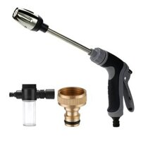 For Car Washing 3/4" High-Pressure Water Gun Garden Hose Nozzle Garden Watering Hose Sprayer Cleaning Tool Handle Spray