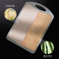 For cooking it is double sided boards mildew antibacterial wood wheat straw non-slip stainless steel cutting board chopping block the whole bamboo chopping board