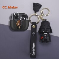 For EDIFIER W320TN Case Creative Star Wars Cartoon Samurai Doll Pendant Keychain EDIFIER W240TN Case Cover Silicone Soft Shell EDIFIER W220T Bluetooth Headset Box Protec