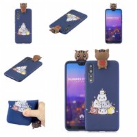 For HUA-WEI P20 pro 3D Cute Coloured Painted Animal TPU Anti-scratch Non-slip Protective Cover Back Case Style:HUA-WEI P20 pro Creative Premium Upgrade