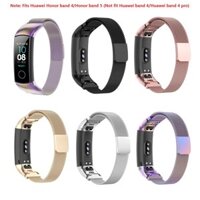 For Huawei Honor Band 5 / Honor Band 4 Watch Strap Stainless Steel Milanese Loop Band Watch Bracelet Accessory