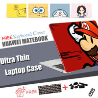 For Huawei Matebook D16 2024 Laptop Case Matebook D14 D15 14 2023 Printed Matte Clear Hard Notebook Shell Laptop Cover For Honor Magicbook 14 15 Pro16.1 With Keyboard Cover Dust Pl