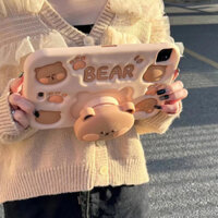 for iPad Case Air 4 Pro 11 10th 8th Gen 6th 7th 5th 9th Mini6 Case Soft Glue Strap Shockproof Cover With invisible Stand