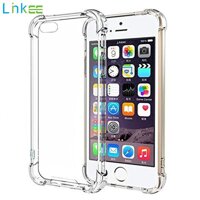 For iPhone 5 / 5s / SE Phone Case Anti-Shock Air Cushion Shock Clear Soft Thick Bumper TPU Cover