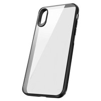 for iPhone XR Case Hybrid Soft Grip Matte Finish Frame Clear Back Panel Ultra-Thin Cover for iPhone XR 6.1 Inch(Black)
