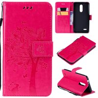 For LG K4 2016/Optimus Zone 3/Spree/Rebel LTE/VS425/K3 2017/US110 CasingEmbossed PU Leather Wallet Flip Phone Case Cover