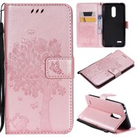 For LG K4 2016/Optimus Zone 3/Spree/Rebel LTE/VS425/K3 2017/US110 CasingEmbossed PU Leather Wallet Flip Phone Case Cover