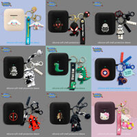 for Marshall Minor III / Minor IV Case Lovely Dinosaur Earphone Silicone Earbuds Soft Protective Headphone Cover Headset Skin With Pendant